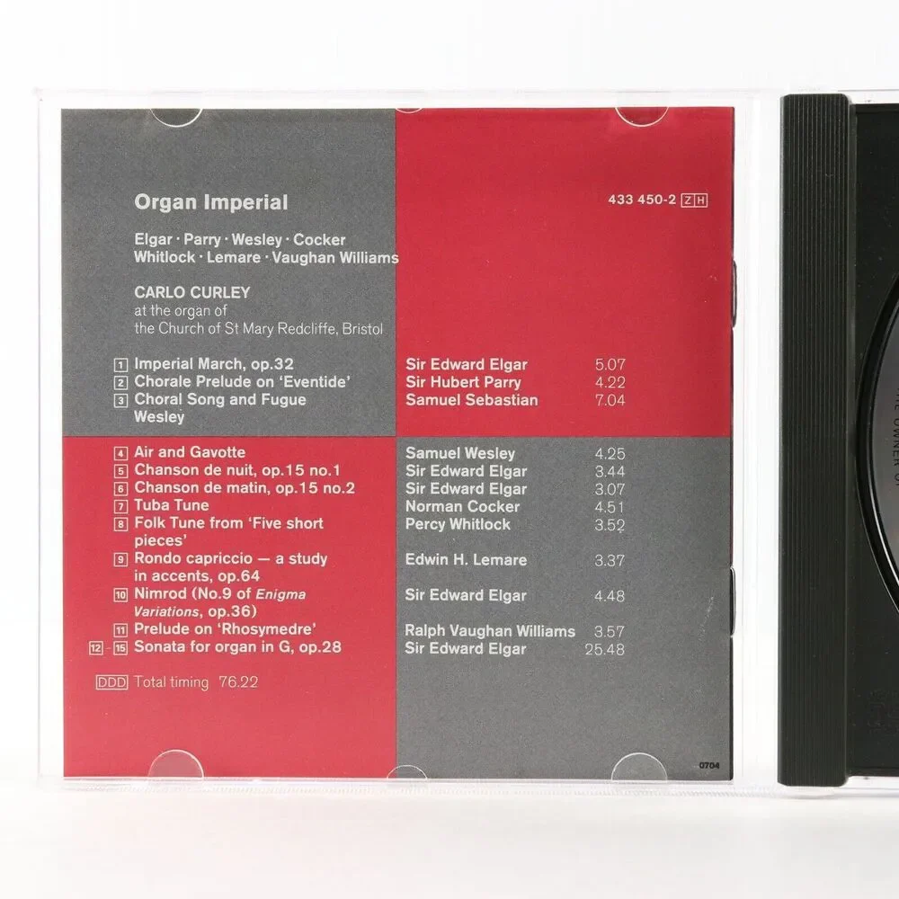 Carlo Curley: Organ Imperial, Elgar Imperial March (CD, 1991, Argo) 433 450-2 - Picture 4 of 6